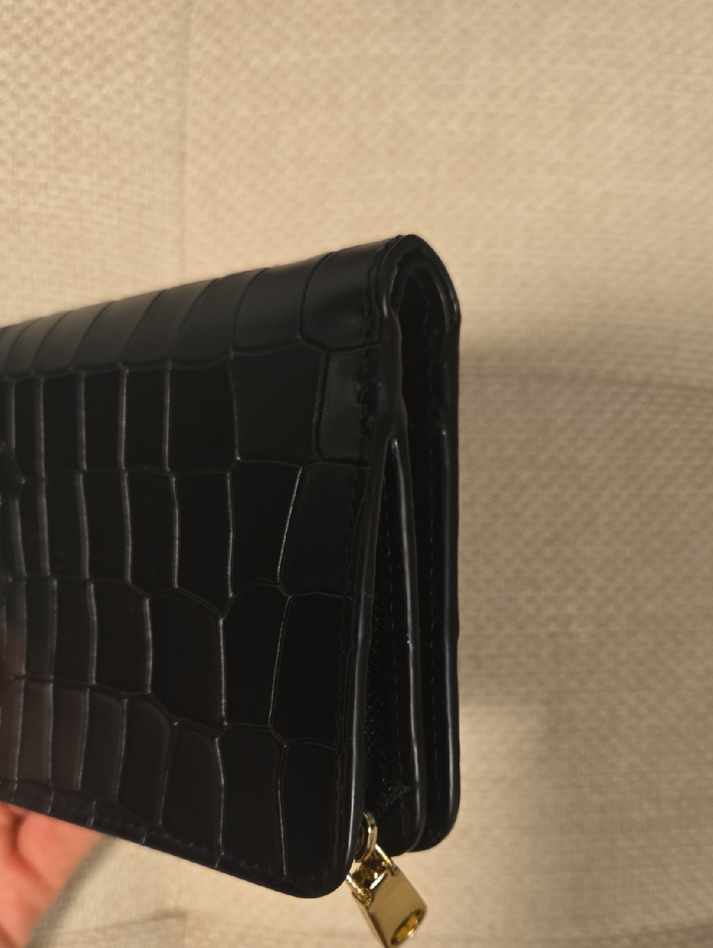 RADLEY LONDON Pockets 2.0 Faux Croc Mini Bifold Wallet In Black - Picture 14 of 15